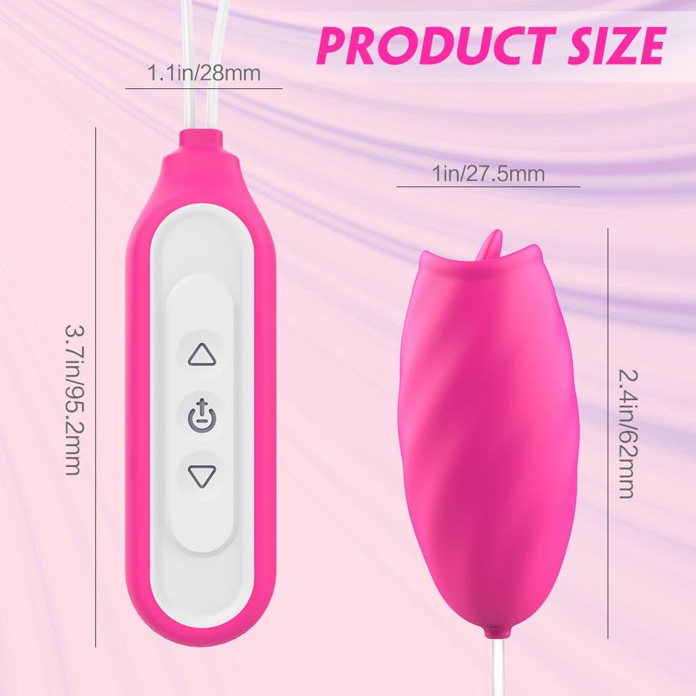 Eggy - Waterproof Egg Vibrator with Tongue Clit Licker, 9 Modes - Bestgspot