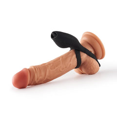 Explore Ecstasy: 10-Pattern Tongue-Licking Vibrating Penis Ring for Couples Pleasure - Sexdoll.Sex