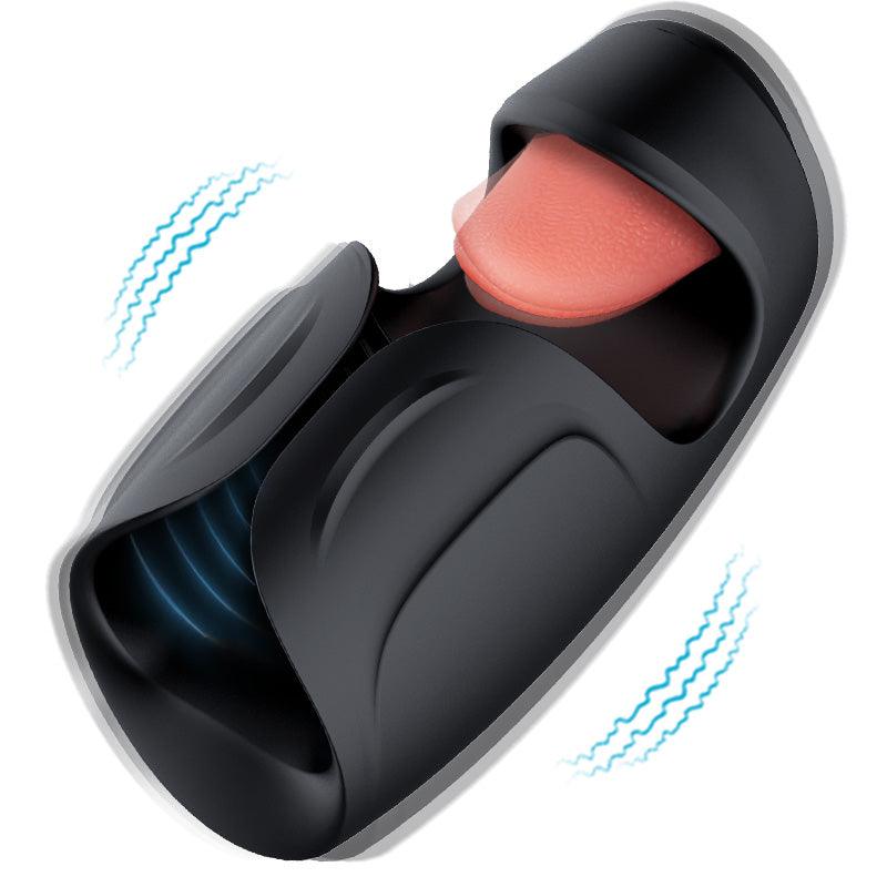 Explorer - Licking Vibrating 2-In-1 Adjustable Male Glans Trainer - Sexdoll.Sex