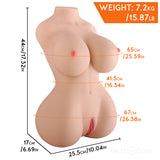 Yuna: 15.87lb Realistic Sex Doll Torso with Soft Natural Breasts