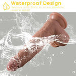 Fergus - 6.5-inch Remote Control 3-in-1 Realistic Suction Cup Dildo - Bestgspot