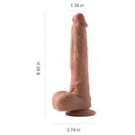 Fergus - 6.5-inch Remote Control 3-in-1 Realistic Suction Cup Dildo - Bestgspot