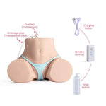 Fleur - 24.3lb Automatic Sucking Vibrating Sex Dolls 3in1 Realistic Sex Doll Torso For Men Masturbation - Bestgspot