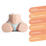 Fleur - 24.3lb Automatic Sucking Vibrating Sex Dolls 3in1 Realistic Sex Doll Torso For Men Masturbation - Bestgspot