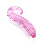 French kiss Textured glass g-spot dildo - Sexdoll.Sex