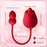 Fuchsia - Rose Clit Licking Stimulator & Vibrating Egg - Bestgspot