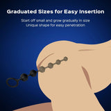 Graduated Anal Beads with Pleasure Nubs - Beginner to Advanced - Bestgspot