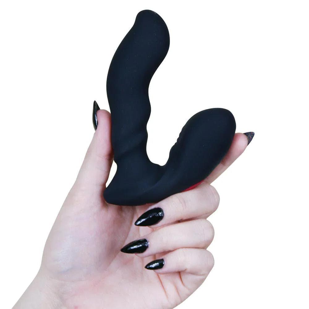 Graduated Silicone Vibrating Anal Toy with Remote Control - Magnetic Charging - Bestgspot