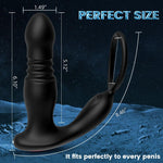 GURIN 7 Vibrations & 7 Thrusts Cock Ring Prostate Massager - Sexdoll.Sex