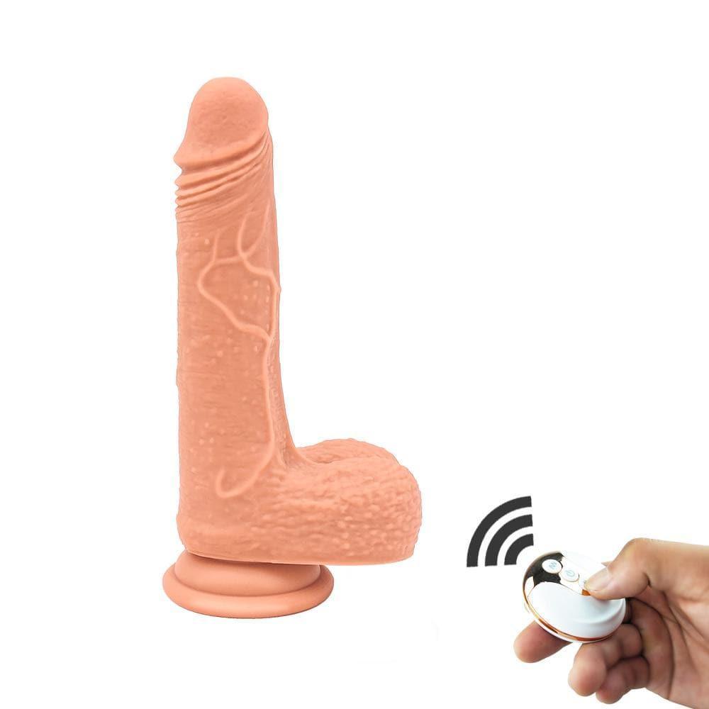 Hans - Realistic Vibrating Thrusting Dildo Remote Control 5.5 Inch - Bestgspot