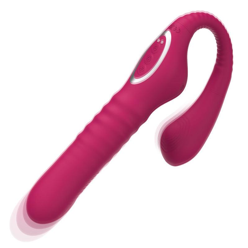 HAZEL Strapless Strap-on Thrusting Dildo G-spot Vibrator Tapping Clit Stimulator - Sexdoll.Sex