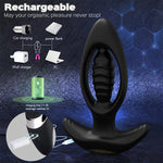 Hollow Vibrating Butt Plug & Prostate Massager - 9 Modes, Expands for Intense Fullness - Bestgspot