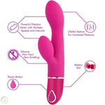 Holly - Classic Dual Vibrator with Rabbit Design for G-Spot & Clitoral Stimulation - Bestgspot