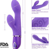 Holly - Classic Dual Vibrator with Rabbit Design for G-Spot & Clitoral Stimulation - Bestgspot