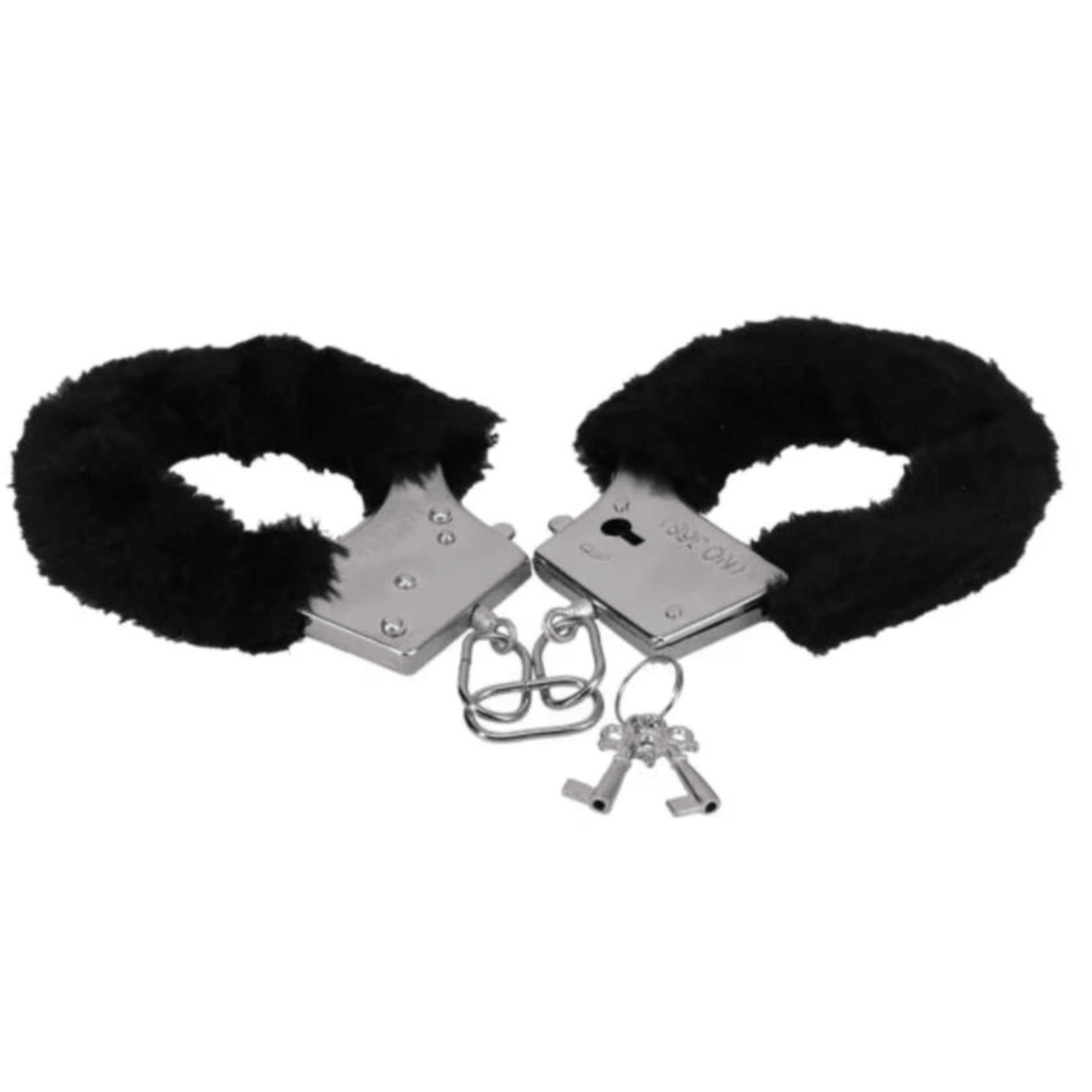 In a Bag Furry Handcuffs - Black - Sexdoll.Sex