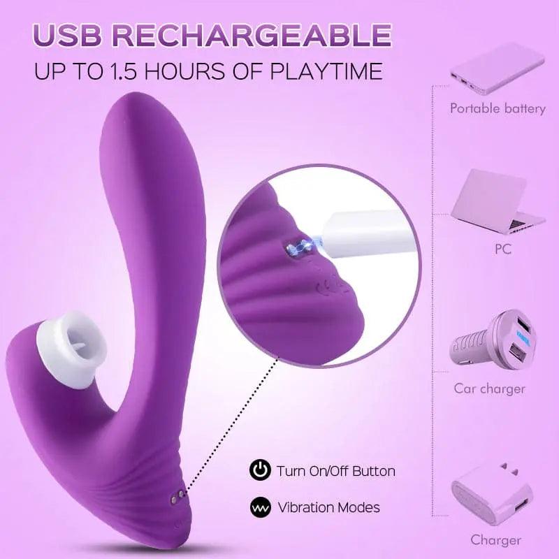 Jubilee - Clitoral Licking Butterfly and G Spot Massager - Bestgspot