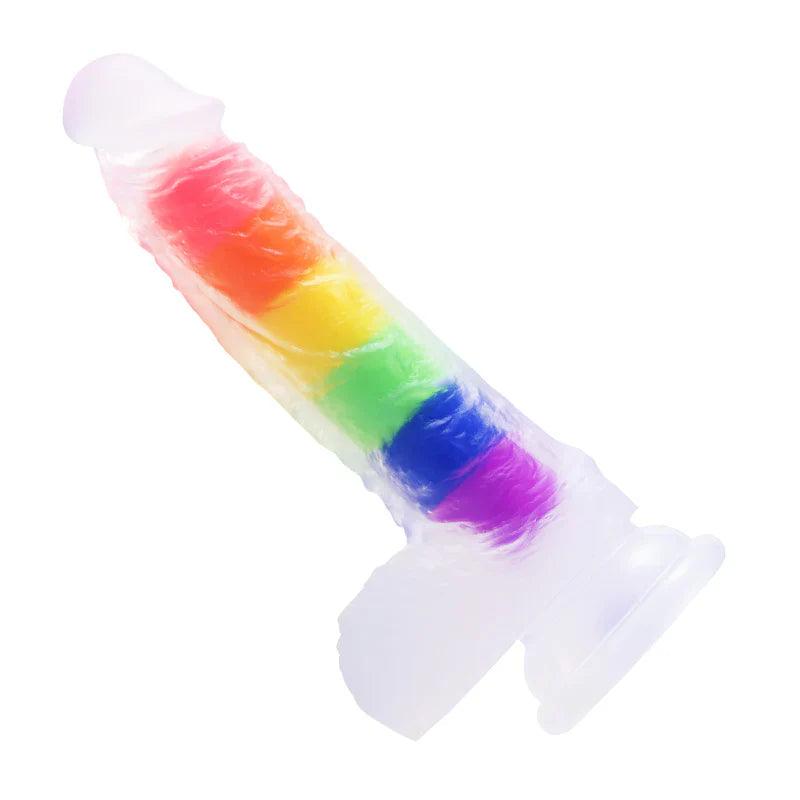 Julian - 5.4-inch Rainbow Jelly Realistic Suction Cup Dildo - Bestgspot