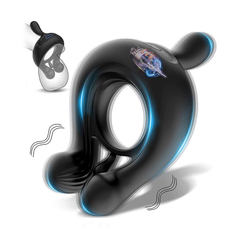 Kairos - Vibrating Cock Ring with 3 Bullets - Bestgspot