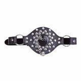 Leather Studded Open Mouth Feeding Gag - Bestgspot