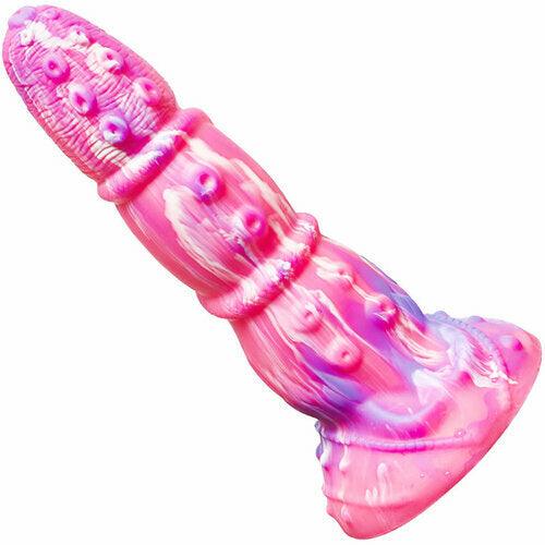 Leo 8 Inch Monster Silicone Rainbow Dildo with Suction Cup - Sexdoll.Sex