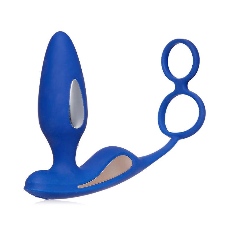 LIGHTNING Electrical Stimulation Vibrations Cock Ring Anal Butt Plug - Sexdoll.Sex