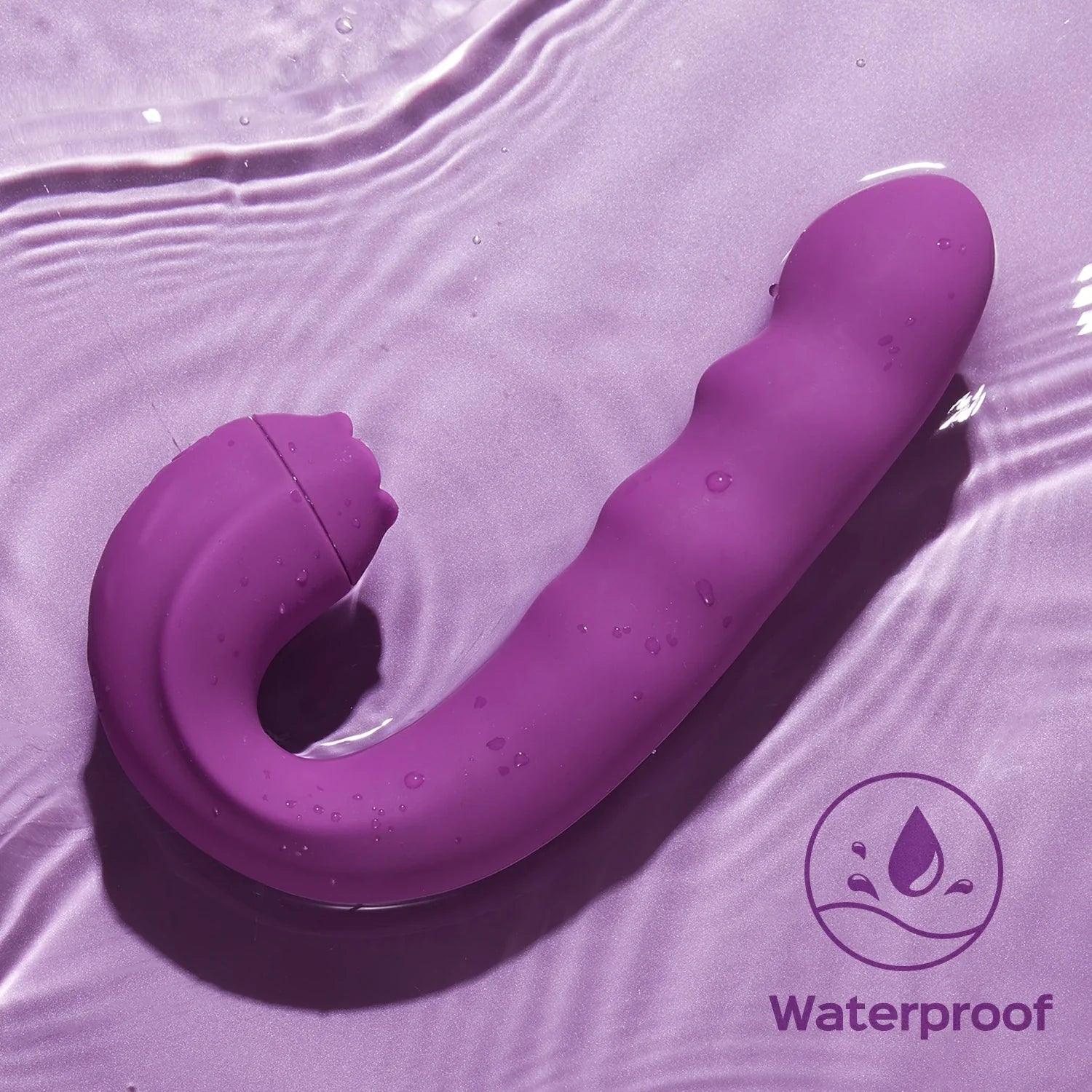 Lilian - G Spot Vibrator With Rotating Head & Vibrating Tongue - Bestgspot