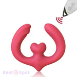 Luv U Double Dildo Couples Vibrator with Remote Control - Bestgspot