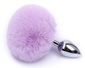 Metal Pink Hairball Base Butt Plug for Experienced Men or Women 5.51 Inch - Sexdoll.Sex