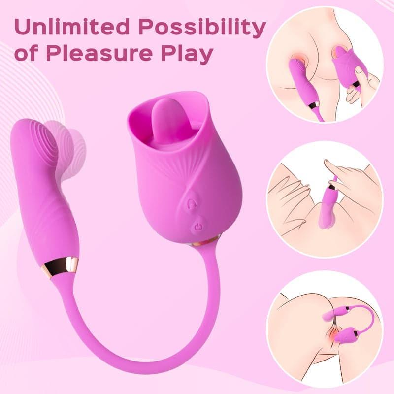 Momo - Rose Clit Licker & Tapping Egg Vibrator  - Bestgspot