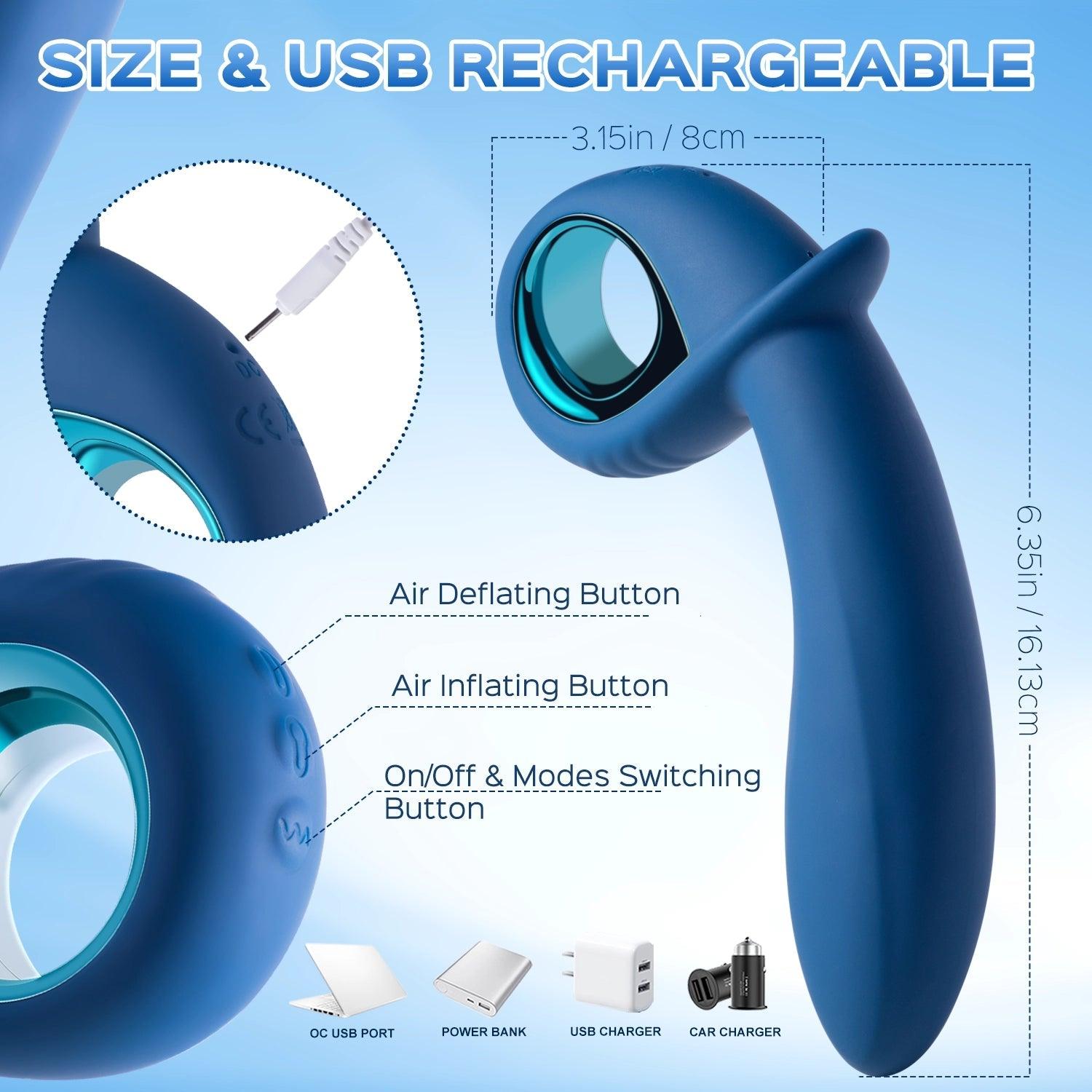 Mont - Vibrating Inflatable Butt Plug - Sexdoll.Sex