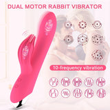 Naughty Clit-Tickling Bunny Vibrator - Dual Motors, Waterproof, Rechargeable - Bestgspot