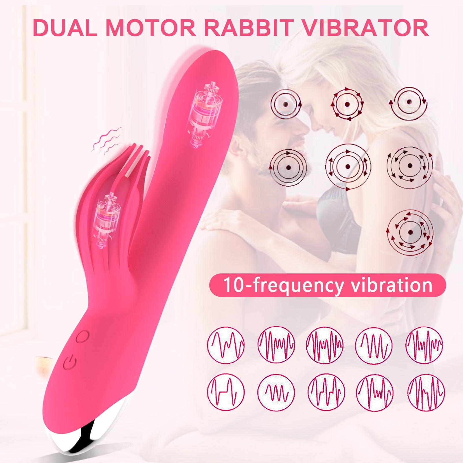 Naughty Clit-Tickling Bunny Vibrator - Dual Motors, Waterproof, Rechargeable - Bestgspot