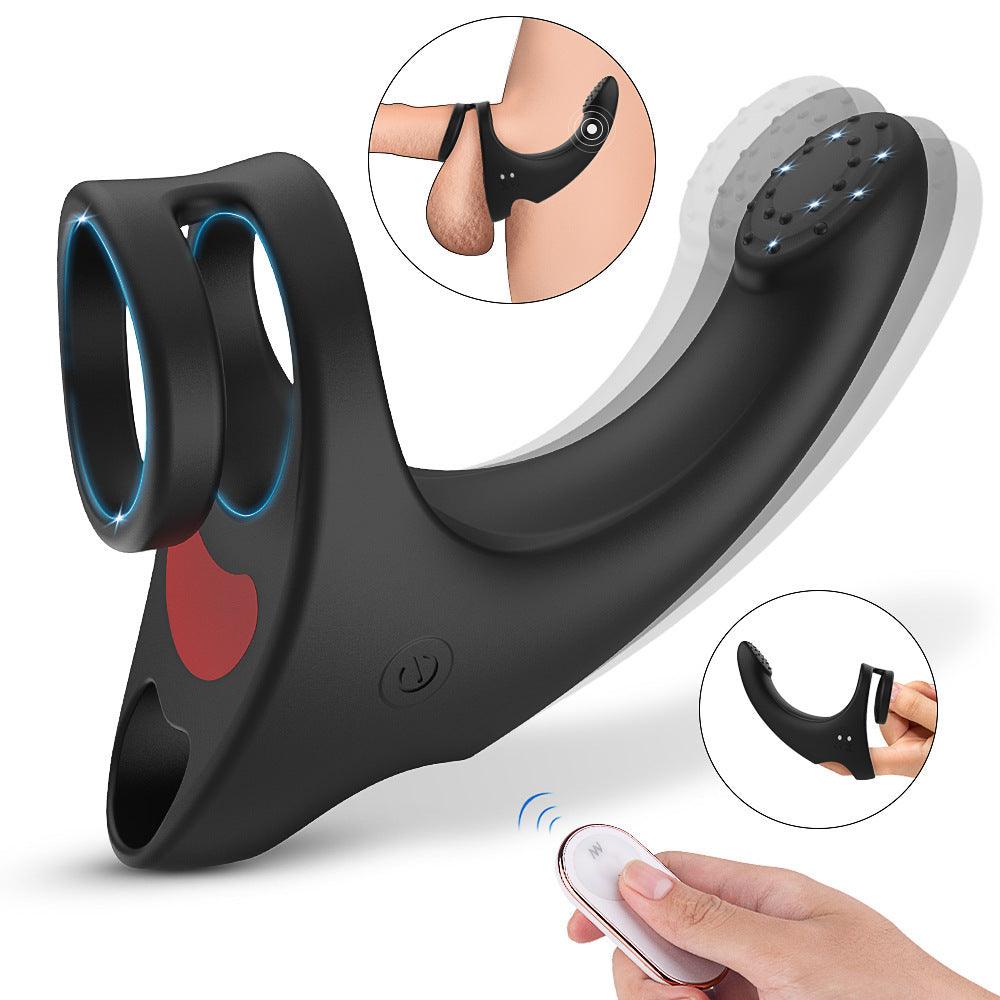 Piotr - Dual Multi-Function Cock Ring Vibrating Butt Plug - Bestgspot