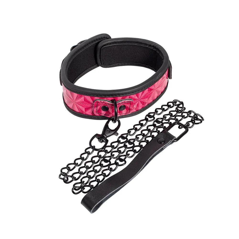 Power Play Collar & Leash - Pink - Bestgspot