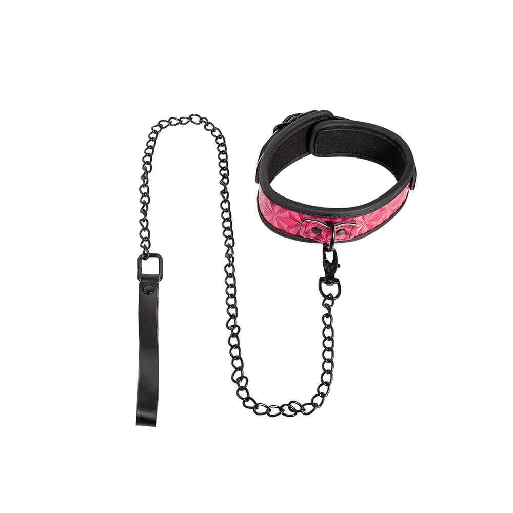 Power Play Collar & Leash - Pink - Bestgspot