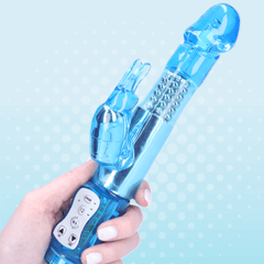 Rabbit Vibrator With 5 Rows Of Rotating Beads - Sexdoll.Sex