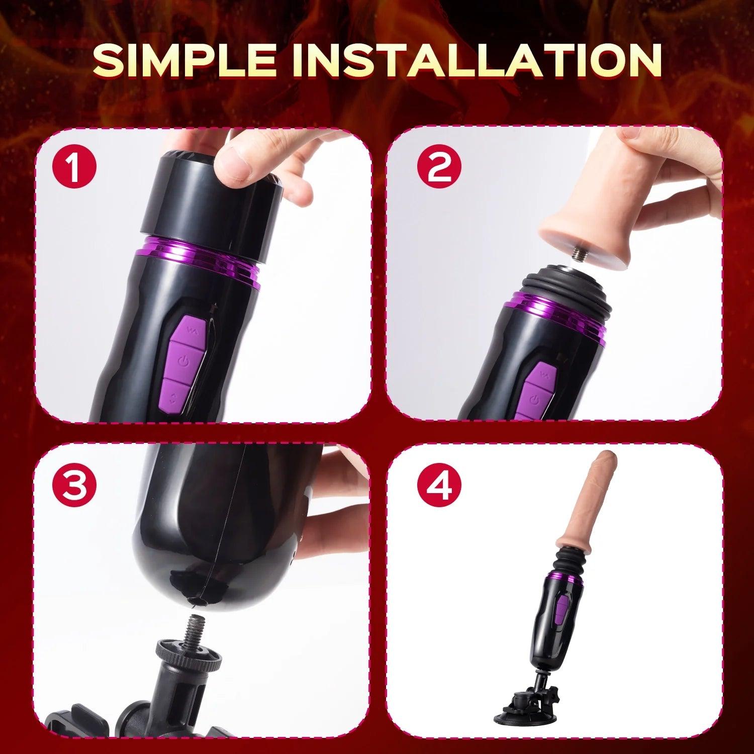 Rahim - Thrusting Dildo Vibration Machine - Bestgspot