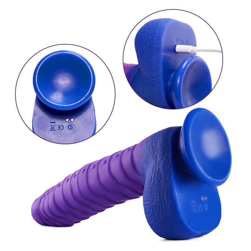 RATTLESNAKE 5 Vibrating 3 Thrusting Heating Function Fantastic Dildo - Sexdoll.Sex