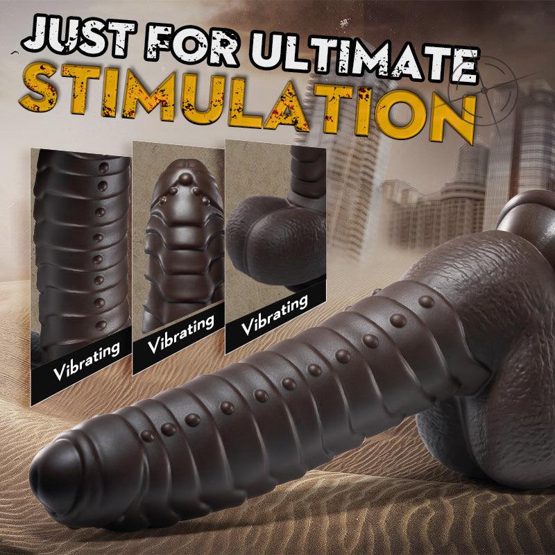 RATTLESNAKE 5 Vibrating 3 Thrusting Heating Function Fantastic Dildo - Sexdoll.Sex