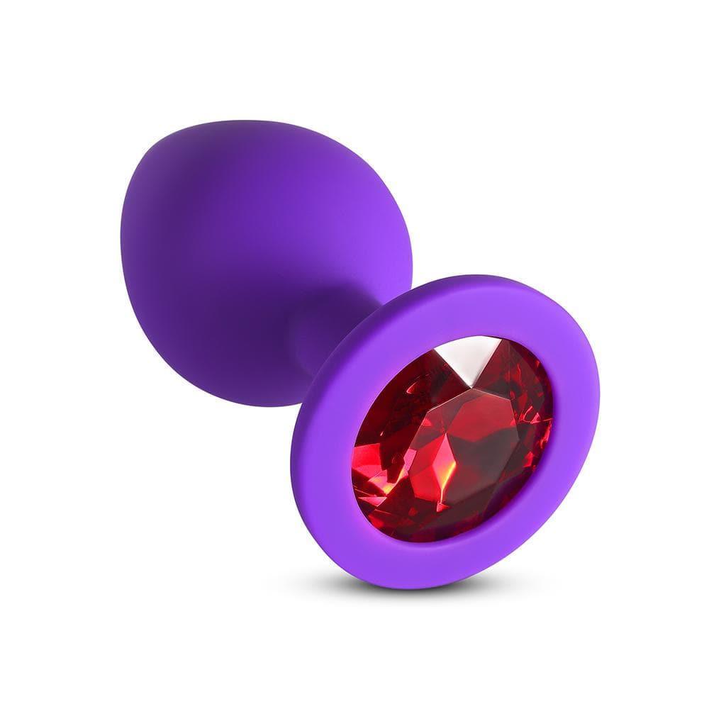 Red Gem Purple Silicone Butt Plug - Bestgspot