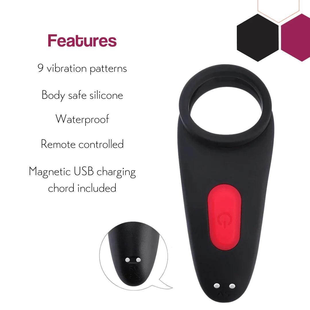 Remote Controlled Vibrating Dual Ring - Bestgspot