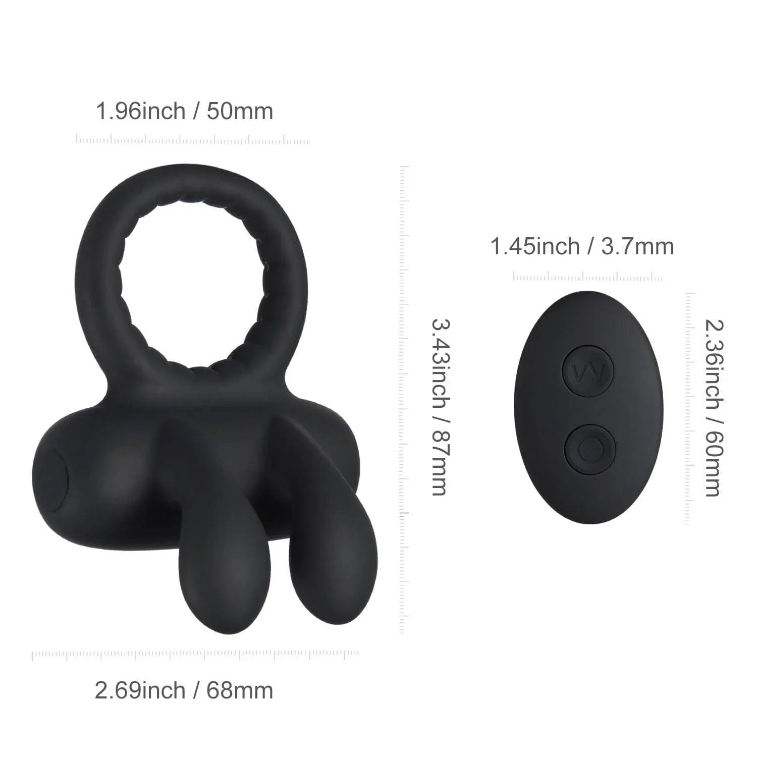 Robbie Vibrating Rabbit Cock Ring - Enhanced Pleasure for Couples - Bestgspot