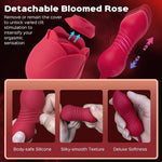 Rose Toy with Clit Sucking Stimulator & Thrusting Egg - Bestgspot