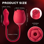 Rose Toy with Clit Sucking Stimulator & Thrusting Egg - Bestgspot