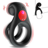 Ryder - Remote Control Dual Ring Vibrating Cock Ring for Couple Play - Bestgspot