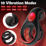 Ryder - Remote Control Dual Ring Vibrating Cock Ring for Couple Play - Bestgspot