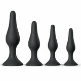 Silicone Anal Plugs Beginners Starter Set for Trainer 4 Piece Set - Sexdoll.Sex