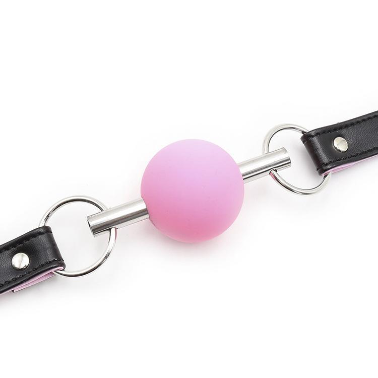 Silicone Ball Gag With Leather Straps - Bestgspot