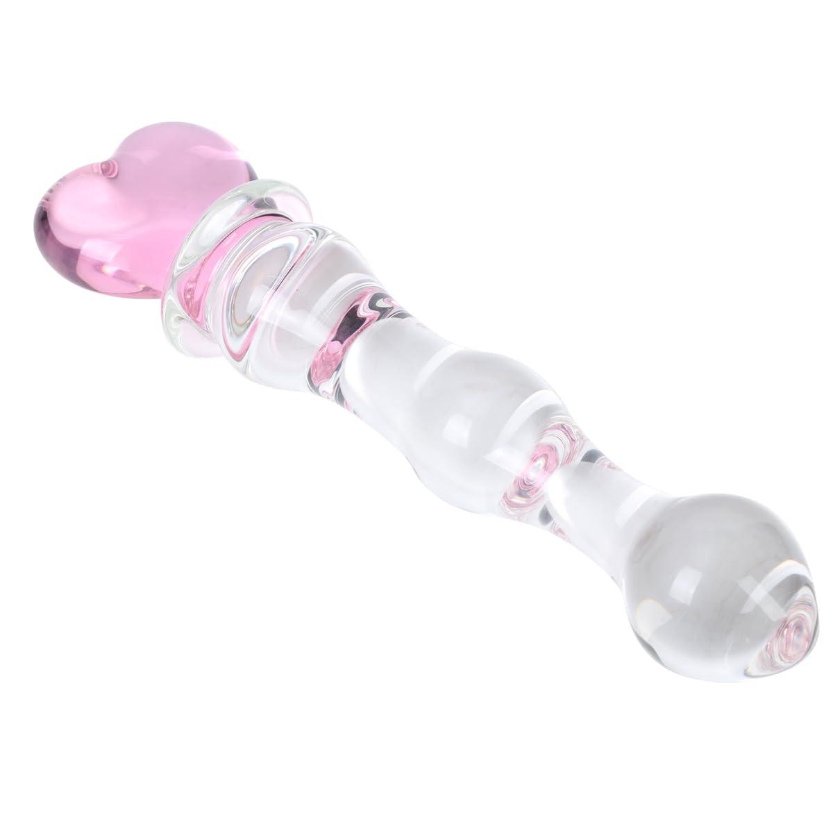 Smooth Borosilicate Glass Dildo 7.87" for Temperature Play - Sexdoll.Sex