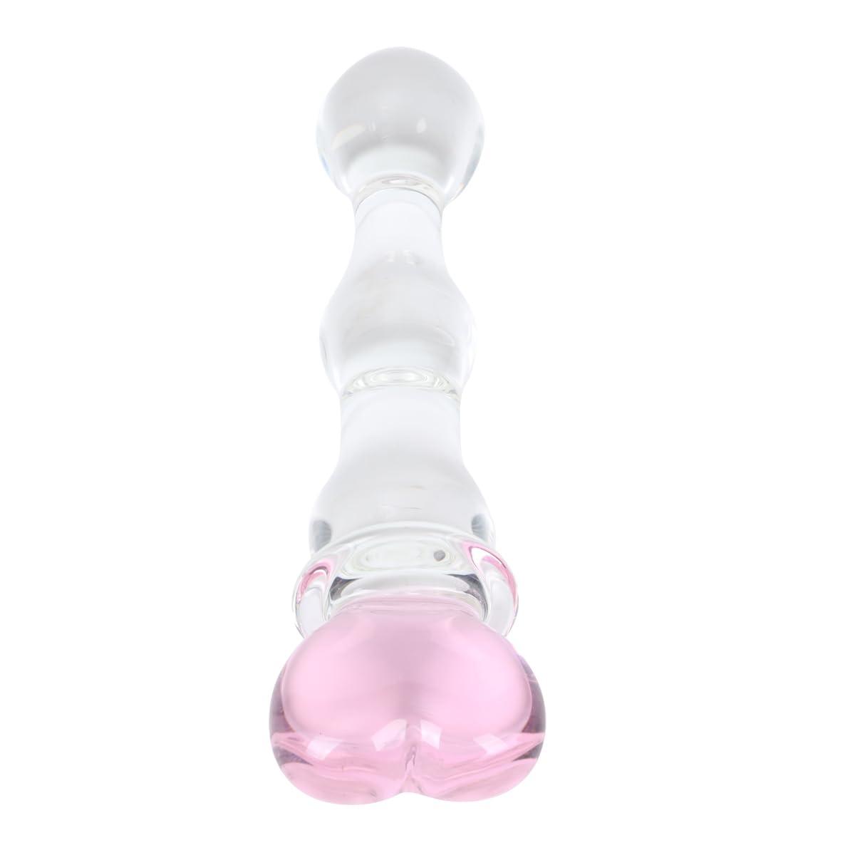 Smooth Borosilicate Glass Dildo 7.87" for Temperature Play - Sexdoll.Sex